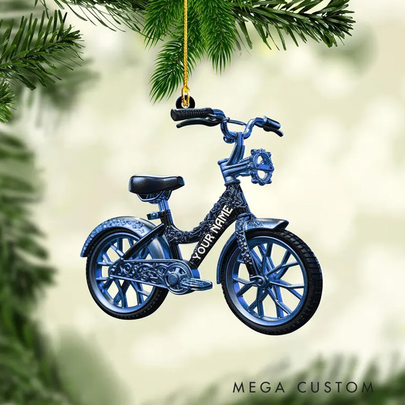 Personalized Bicycle Christmas Ornaments Christmas Gifts For Bicycle Rider Bike Xmas Ornament