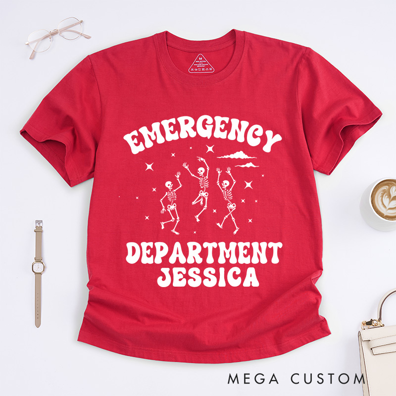 Personalized Nurse T-Shirts Emergency Department Celebration Fashion Design T-Shirts