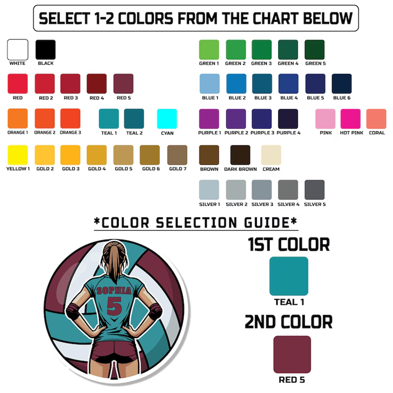 Personalized Volleyball Fridge Magnets with Custom Sporter Name and Number for Players and Fans