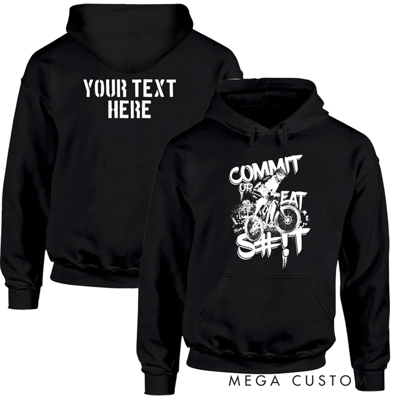 Personalized Mountain Biking Hoodie Customised Biker MTB Cycling Jersey Gifts Mountain Biker Hoodie