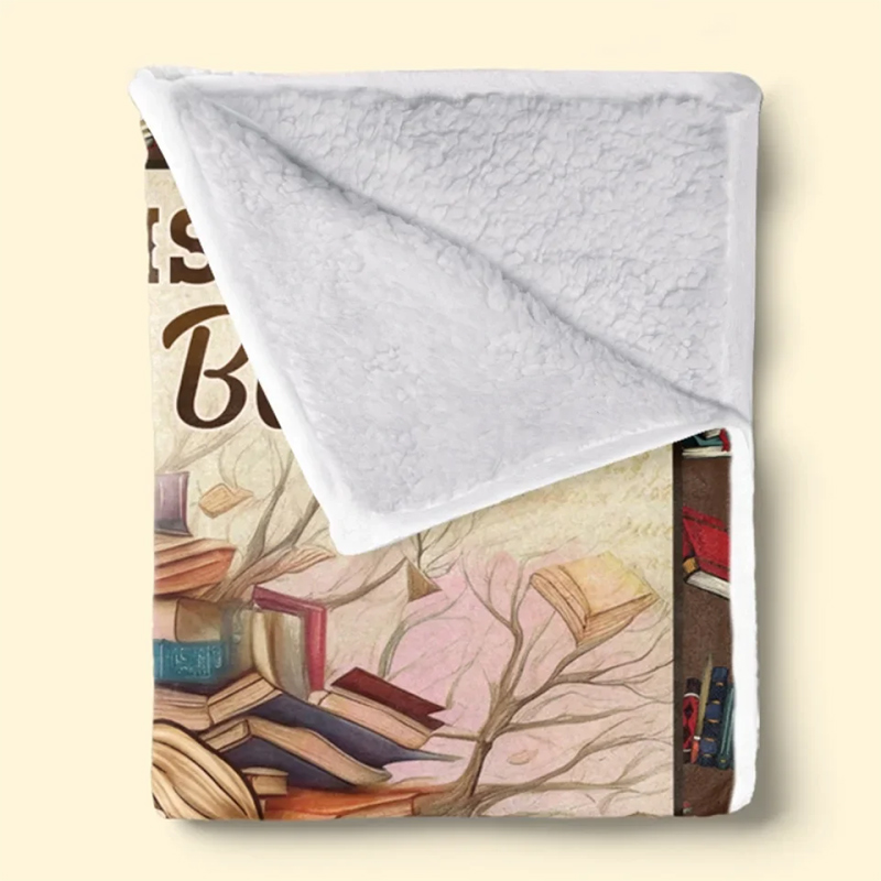 Personalized Blanket Bookish Gifts For Book Lovers Bookworms Readers Blanket The Warmth of a Blanket Enhances Every Story
