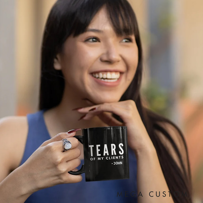 Personalized Funny Tears of My Clients Coffee Mug Athletic Trainer Gifts Personal Trainer Gifts, Gym Trainer for Personal Trainer Weight Lifters