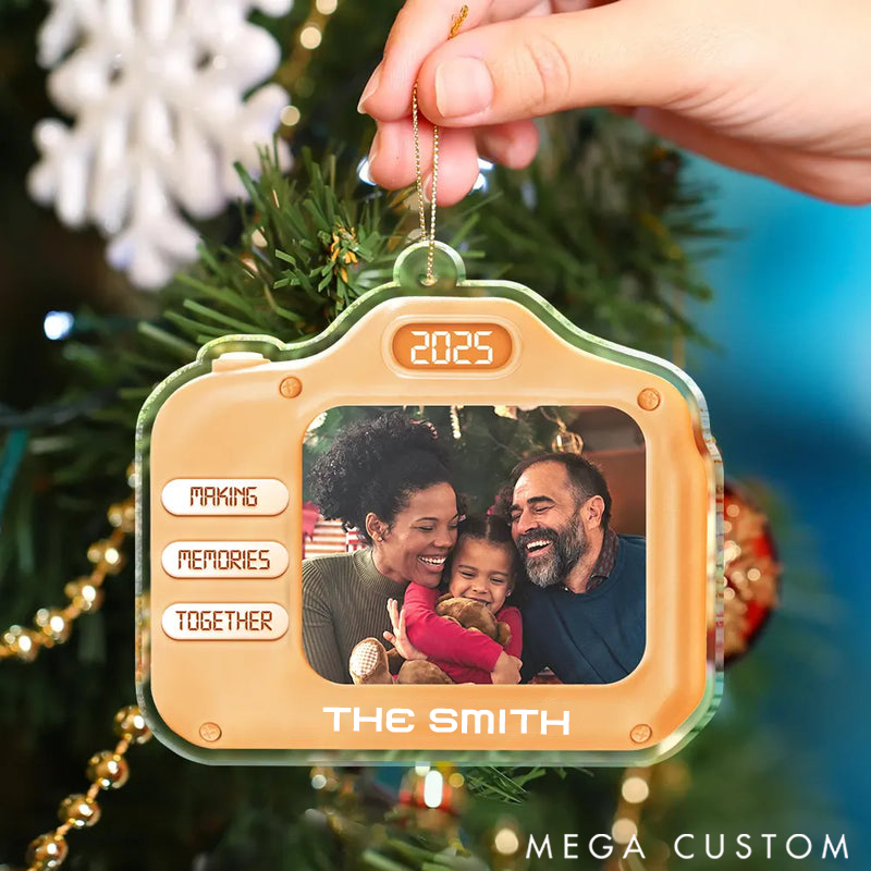 Personalized Christmas Ornament Custom Photo Family Christmas Making Memories Together