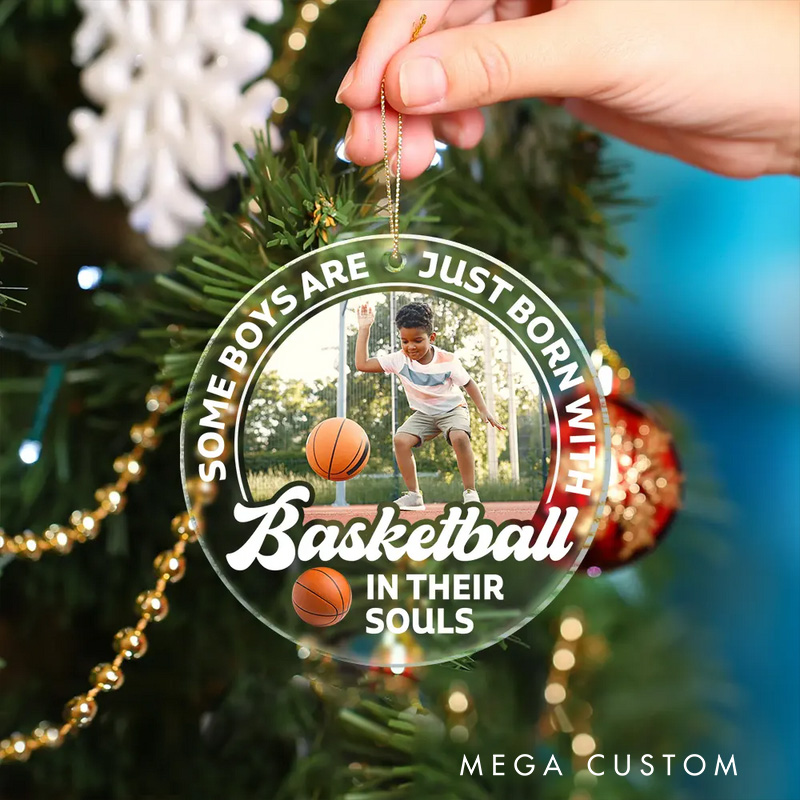 Personalized Acrylic Christmas Ornament Featuring Your Favorite Sport and Name  