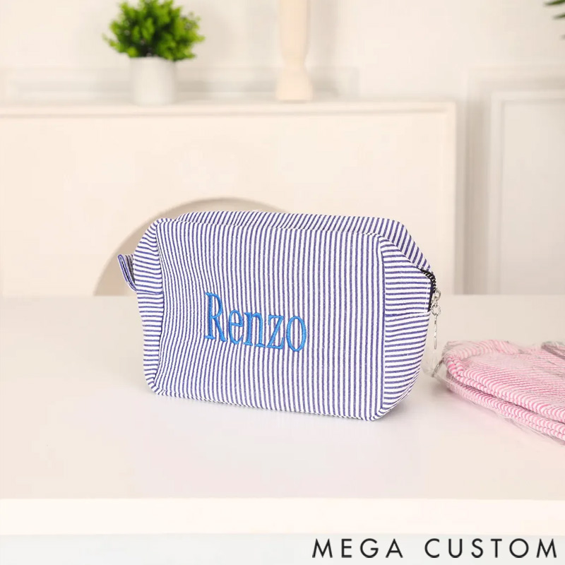 Personalized Monogrammed Toiletry Bag Makeup Bag Custom Travel Makeup Bag Large Capacity Storage Bag for Her