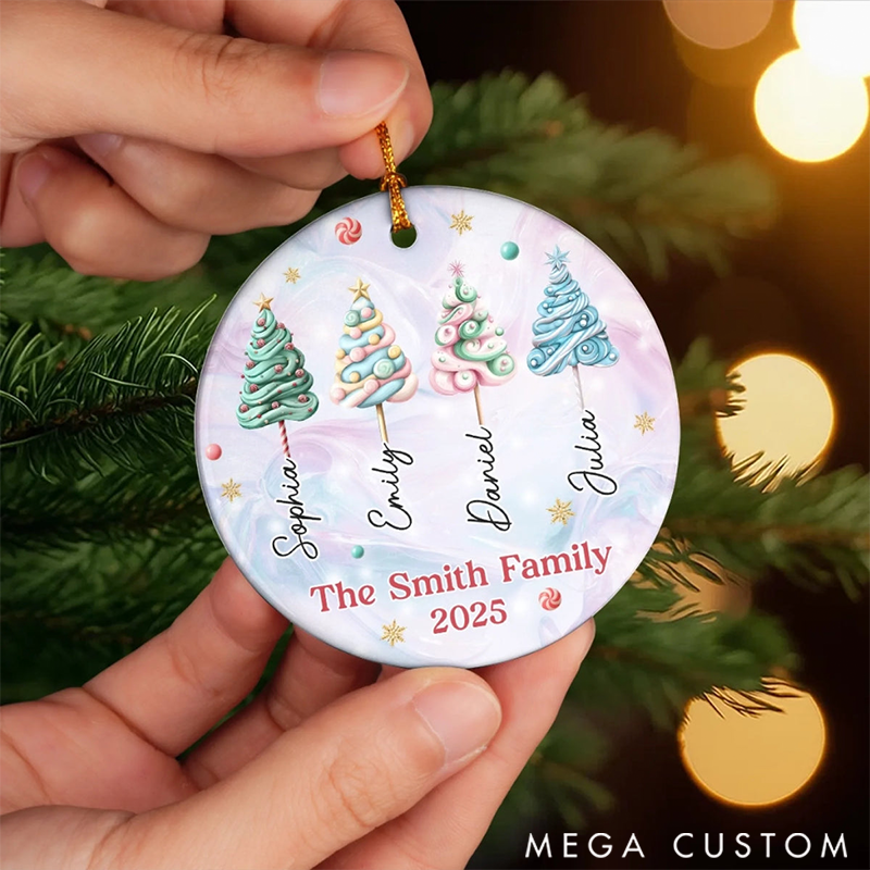 Personalized Family Christmas Ornaments Our Family Our Strength