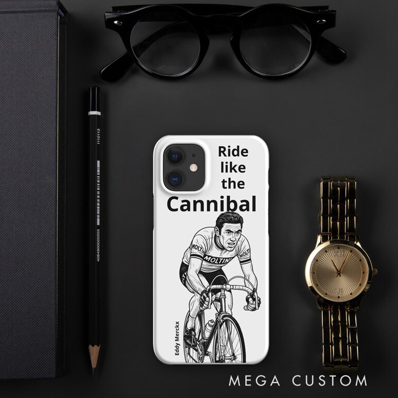 Personalized Photo Ride Like a Legend AI Designed Snap Case for IPhone Slim Durable Phone Cover with Stylish Protection for Most Sizes for Cycling Lovers