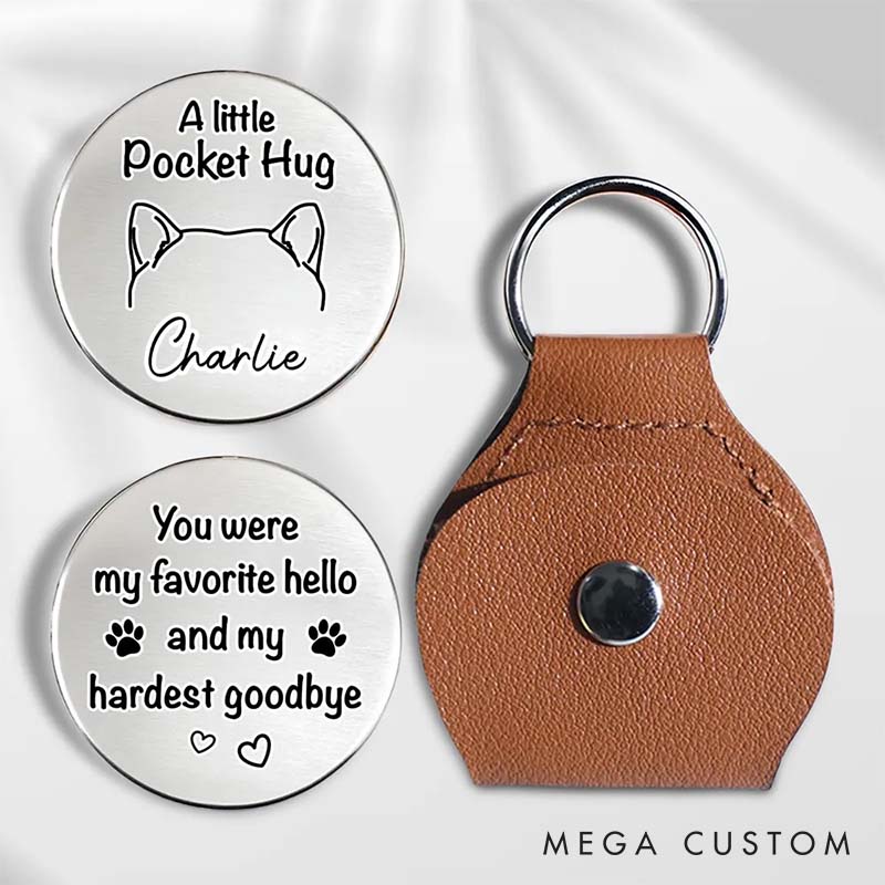 Personalized Dog Lover Human Protected by Dog Pocket Hug