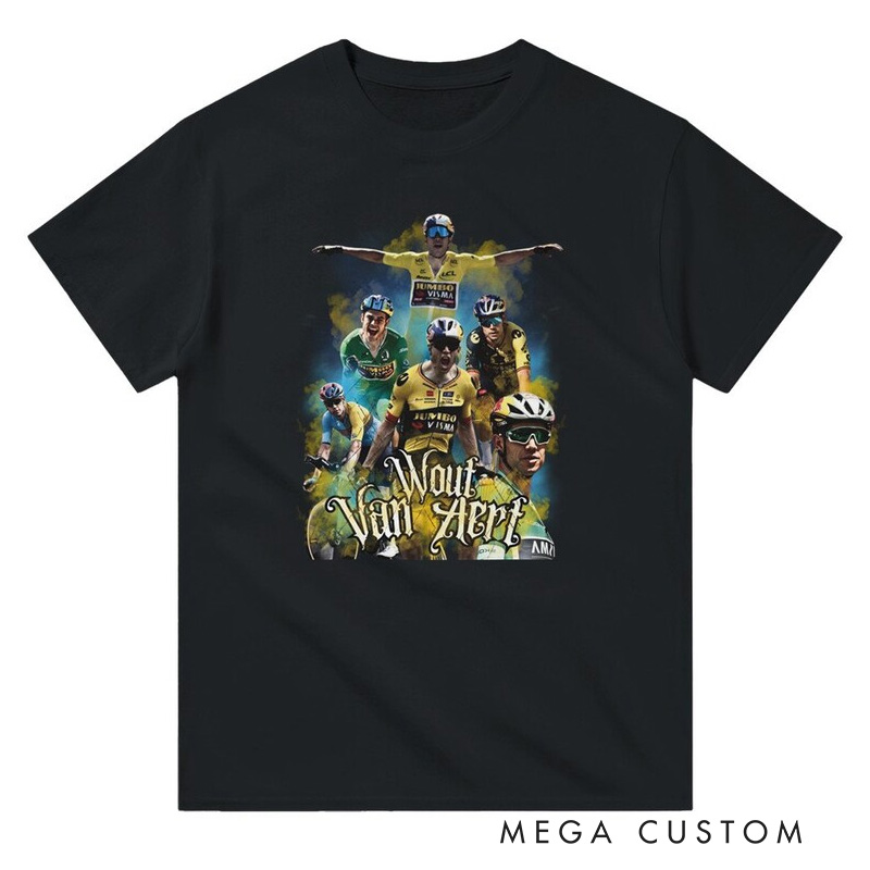 Personalized Photo Upload Remco Evenepoel Custom Cycling Shirt Casual Cycling Gift Cyclist Gift Classic T-Shirt