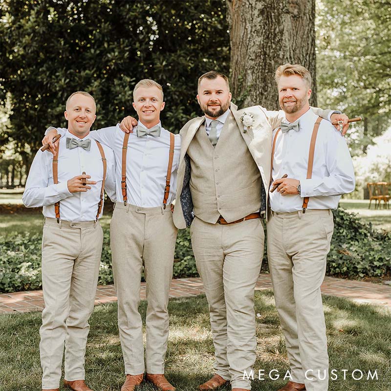 Personalized Leather Suspenders Custom Groomsman Wedding Gift Suspenders Bachelor Party Favors Suspenders Best Man Gift Groom Gift Suspenders