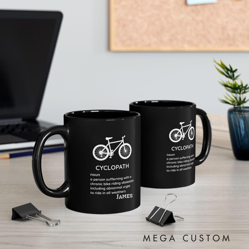 Personalized Cyclopath Mug Cycling Definitions Mug Funny Cycling Gifts Cycopath Cycling Mug Cyclist Coffee Cup Biking Mug Gift for Cyclist
