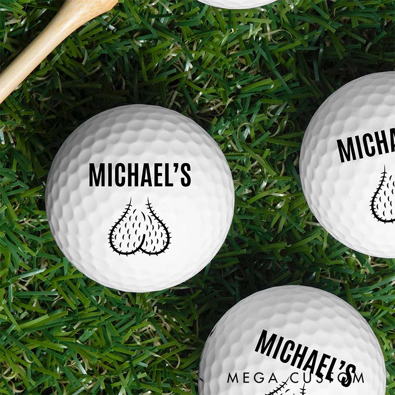 Personalized Golf Balls with Cbustom Names and Fun Patterns, Perfect for Golf Lovers and Unique Gifts