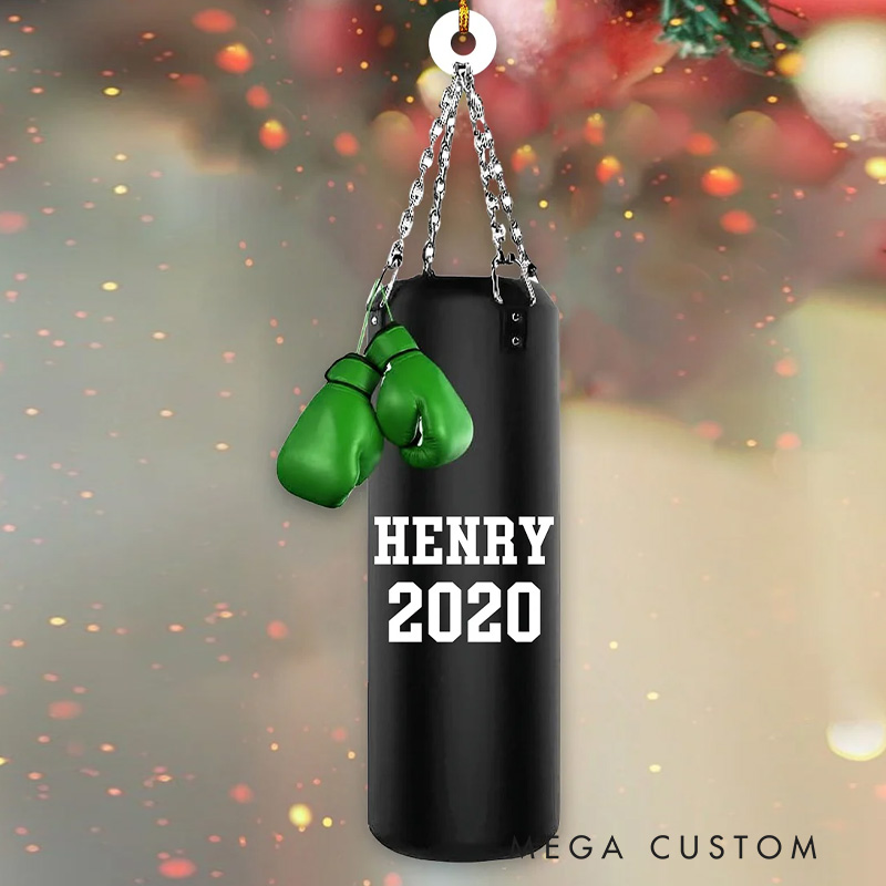 Personalized Fitness Gym Boxing Ornament Gift for Boxing Lover