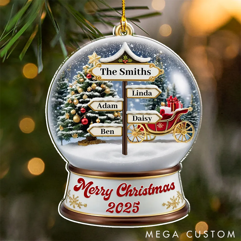 Personalized Family Ornaments Family Love Christmas