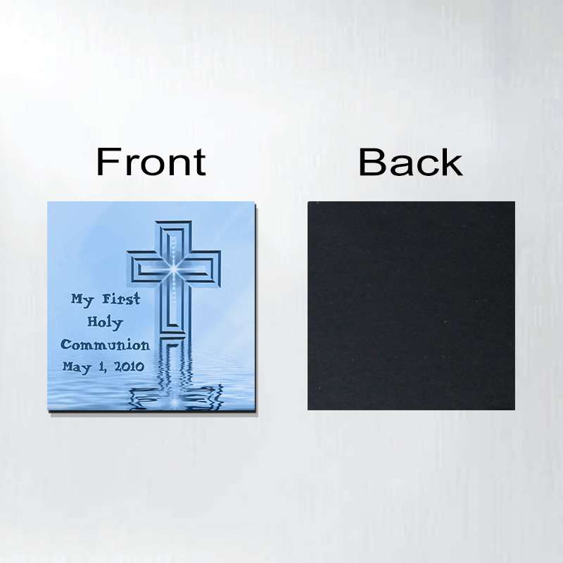 Personalized Blue Cross My First Holy Communion Magnetic Fridge Magnet with Date Religious Gift First Communion Gift