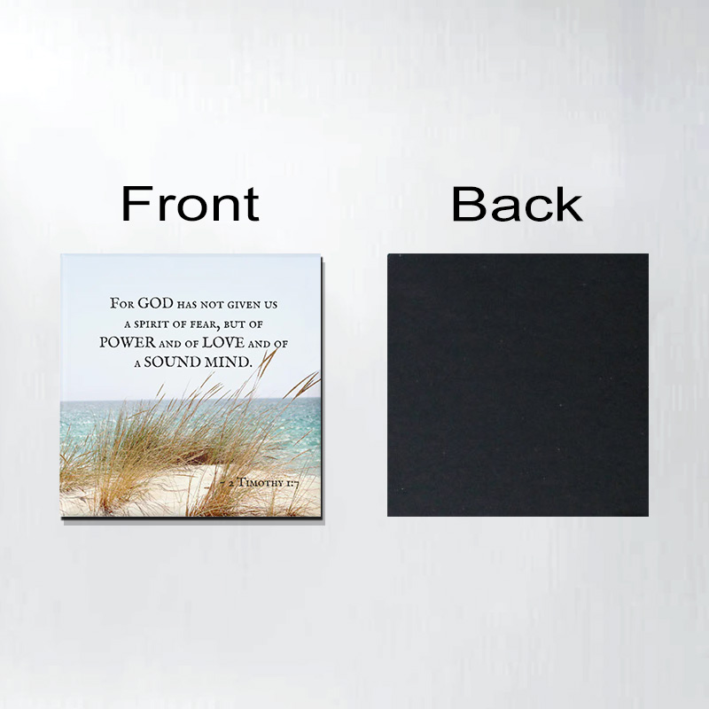 Personalized 2 Timothy 1:7 God Has Not Given a Spirit of Fear Magnetic Fridge Magnet with Name Religious Gift Faith Gift