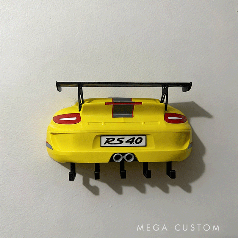 Personalized Por 911 Key Holder Unique Gift for Racers and Racing Lovers