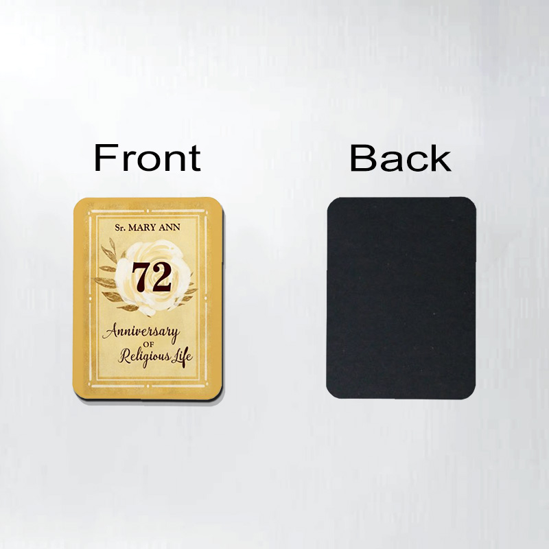 Personalized Anniversary of Religious Life Nun Magnetic Fridge Magnet with Name and Year Number Anniversary Gift Religious Gift for Nun