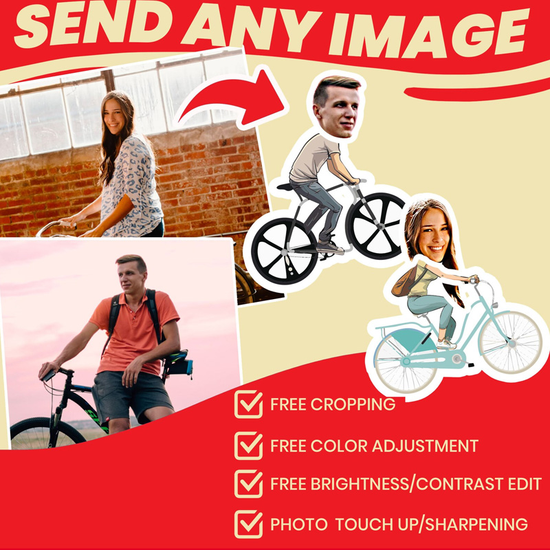 Personalized Cycling Socks with Faces Unique for Bicycle Lovers