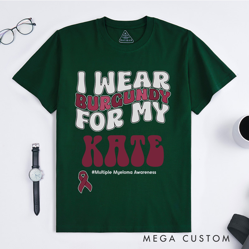 Personalized Multiple Myeloma Matching T-Shirt Cancer Awareness Month Gift