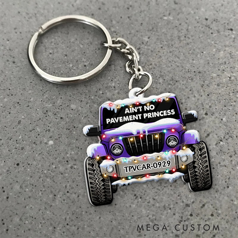 Personalized Acrylic Keychain Custom Name Keychain Gift for Racer and Car Lovers