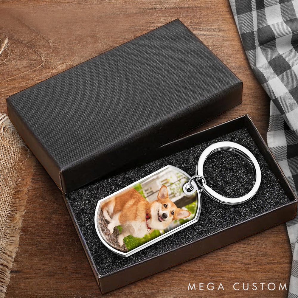 Personalized Pet Lover Forever My Furry Angel Double Sided Keychain