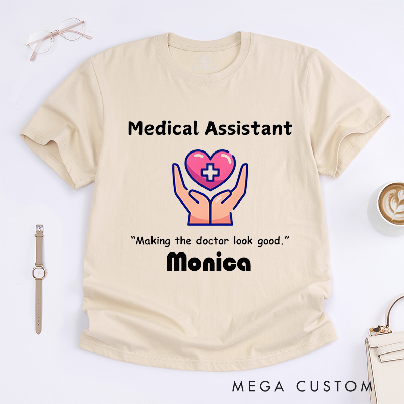 Personalized Nurse T-Shirts Bold Medical Assistant Design T-Shirts