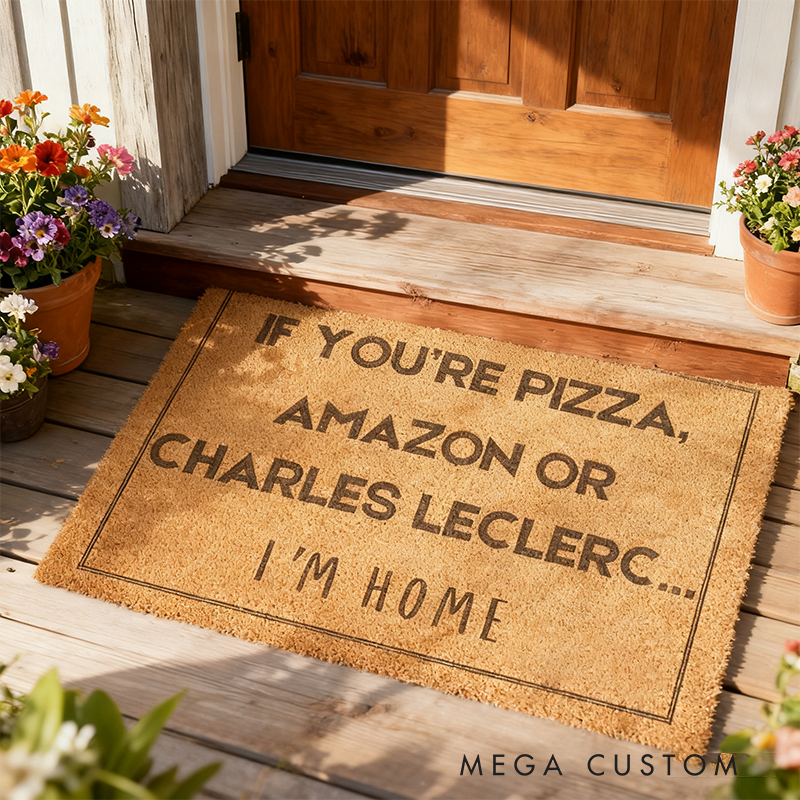 Personalized Racing Fan Doormat Custom Family Name Funny Welcome Mat Gift for Racers and Racing Lovers
