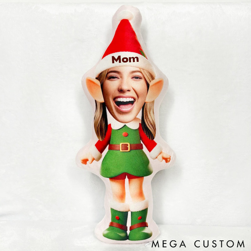 Personalized Cute Christmas Pillow Gift with Cartoon Styles for Family Members