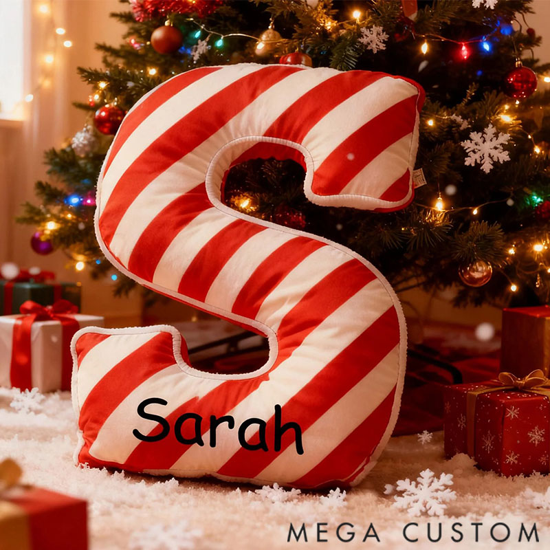 Personalized Graphic 3D Print Pillows Letter Shape Pillows Gifts Christmas Gifts for Family