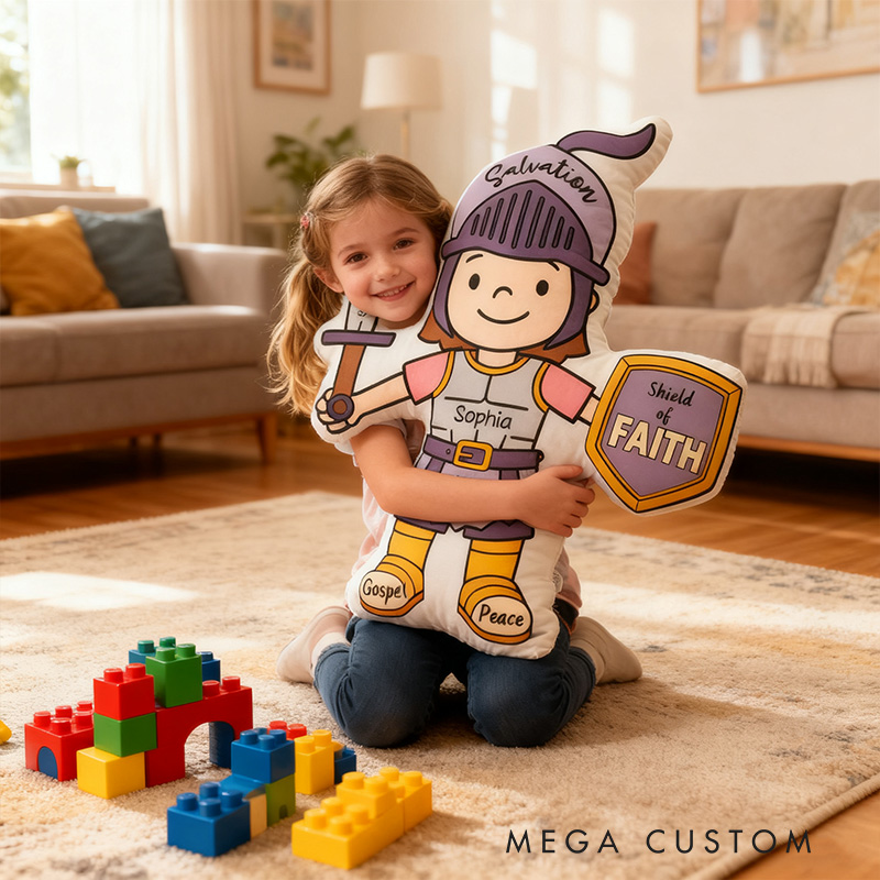 Personalized Armor Of God Pillow with Custom Name Home Decor Christian Pillow Religious Gift for Girls