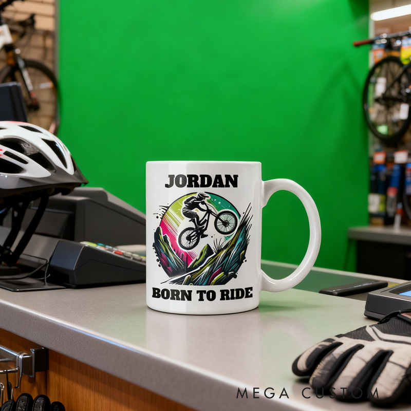 Personalized Mountain Bike Legend Mug Race Bike Mug Cyclist Mug Bicycle Coffee Cup Bicycle Tea Cup Bicycle Ceramic Mug Gift For Him