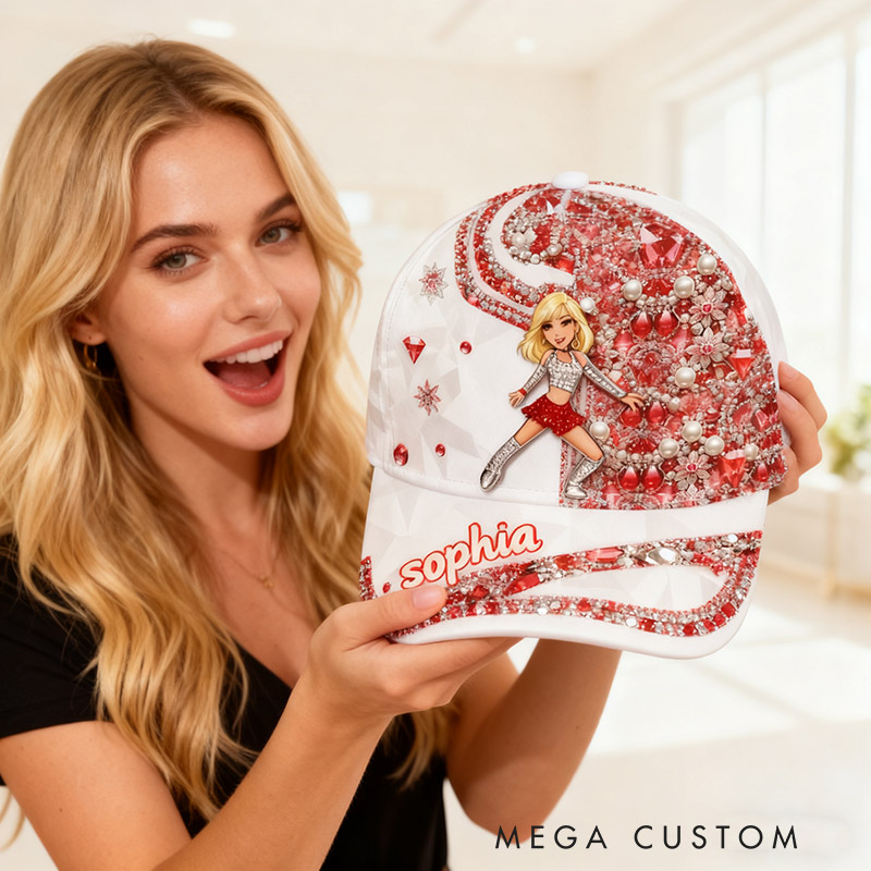 Personalized Graphic 3D Print Dancer Baseball Cap with Your Name Hair Color for Dance Lover Perfect Gift for Shopping Dancing and Parties