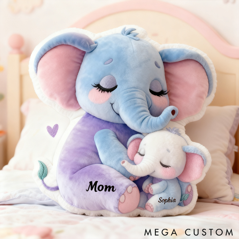 Personalized Family Bear 26 Letter Graphic 3D Print Pillow Family Gift  with Custom Name Design