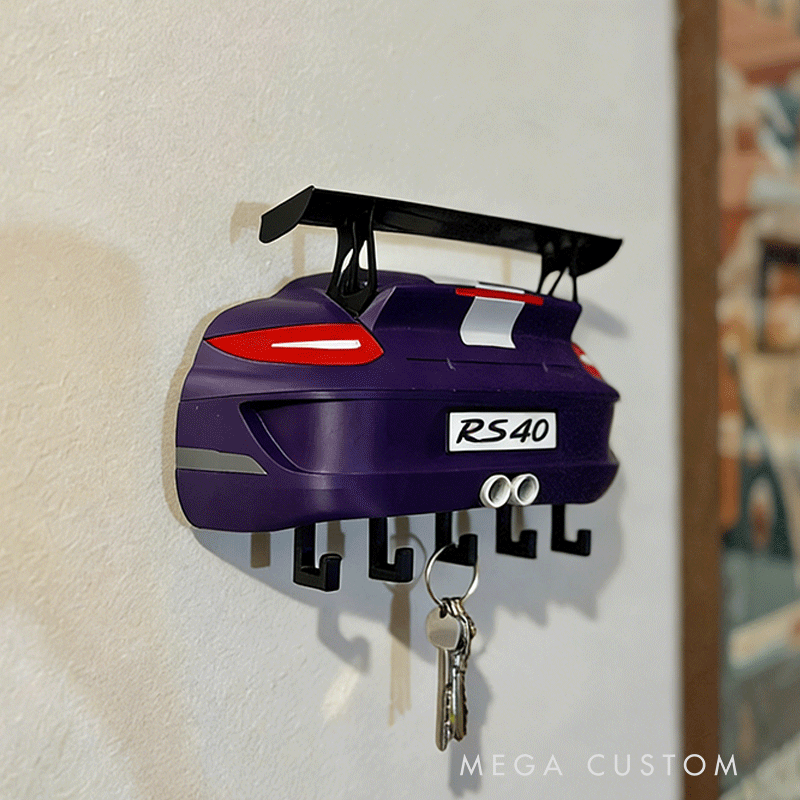 Personalized Por 911 Key Holder Unique Gift for Racers and Racing Lovers