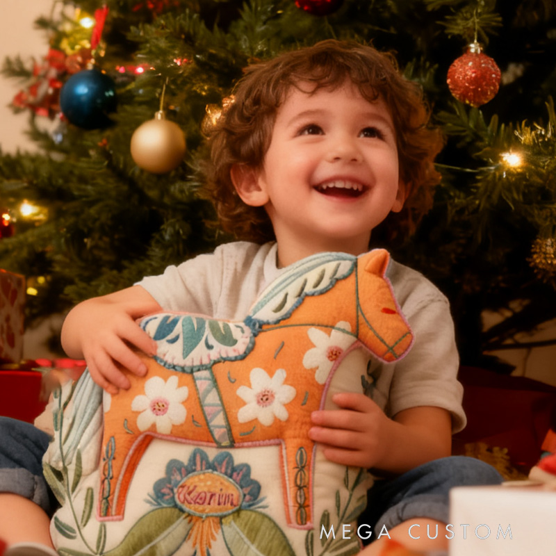 Personalized Equestrian Horse Girl Graphic 3D Print Pillow for Riding Enthusiasts Horse Lovers Rider Racing Soft and Funny Home Decor