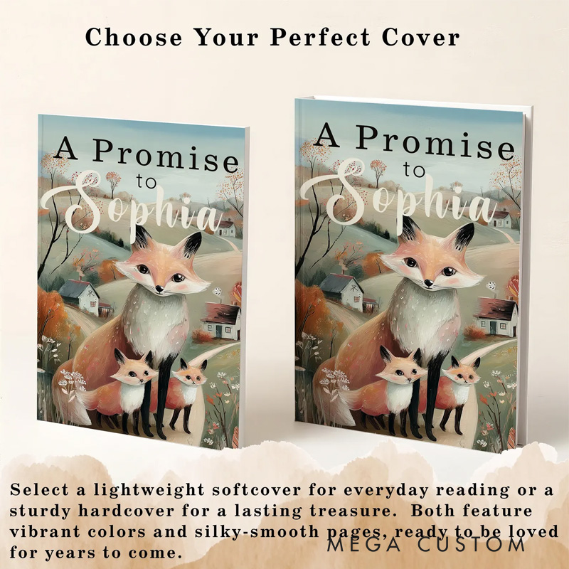 Personalized a Promise to Children’s Book Illustrated Woodland Animal Adventure Bedtime Storybook with Name for Kids Boy Girl Grandchild Birthday Gift Christmas Gift