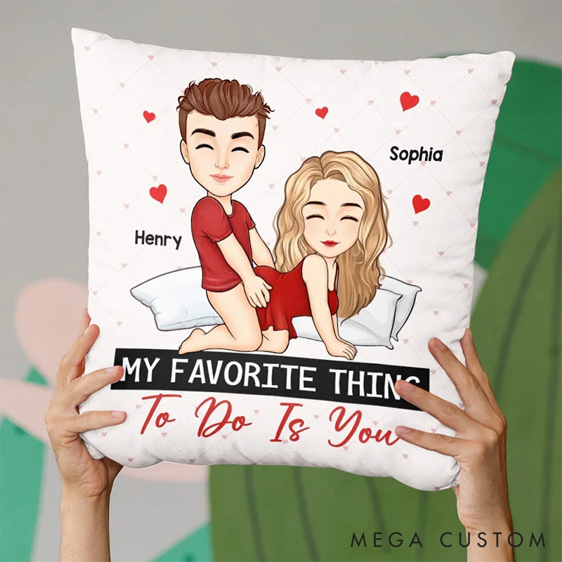 Personalized Couple Pillow Custom Couple Valentine's Day Gift for Husband Wife Anniversary Gift Couple Xmas Gift Pillow