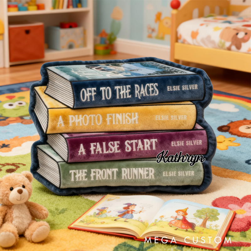 Personalized Bookish Throw Pillow Book Lover Pillow Book Pillow with Name for Reader Bookworm Gift for Reading Lover Pillow