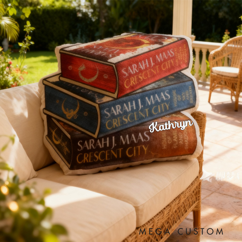 Personalized Book Throw Pillow Book Lover Pillow Bookish Pillow with Name for Reader Bookworm Gift for Reading Lover Pillow