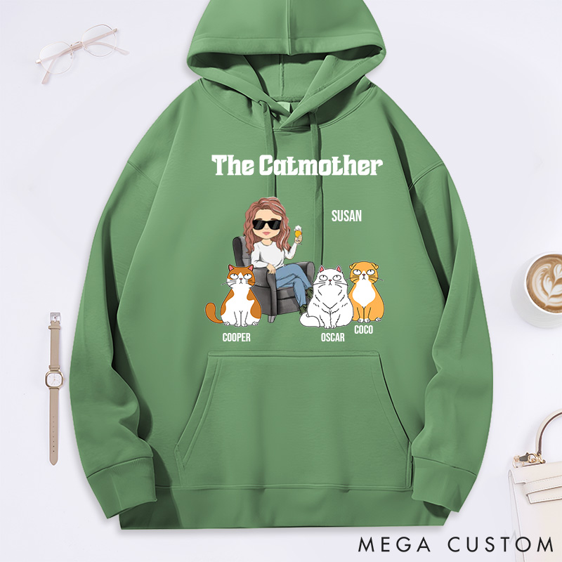 Personalized Cat Lover the Catmother Classic Hoodies