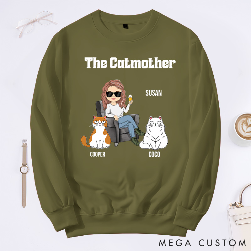 Personalized Cat Lover the Catmother Classic Sweatshirts