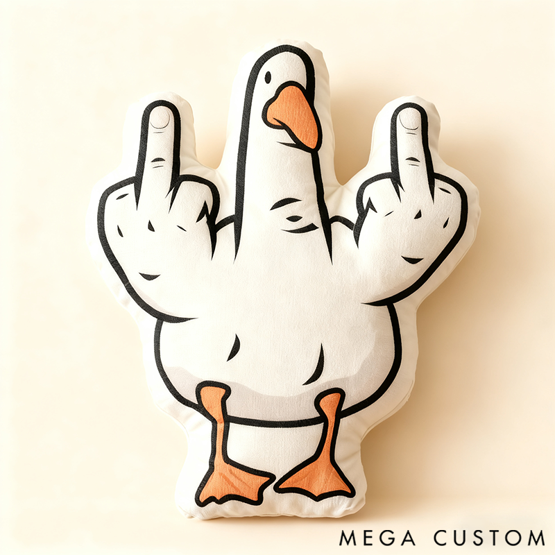 Personalized 3D Print Family Fun Gesture Pillow Is It a Goose or Duck? Maybe It's Seagulls