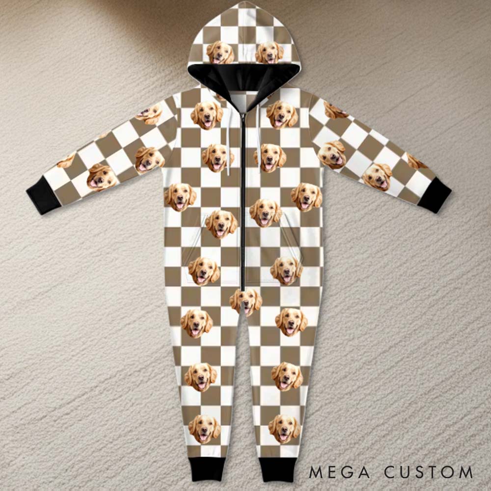 Personalized Pet Lover too Glam to Give a Woof Adult Onesie