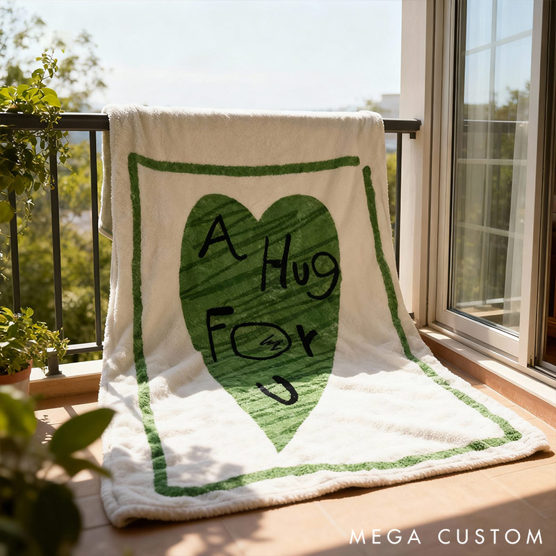 Personalized A Hug For You Couple Blanket Custom Names Cozy Gifts for Couple for Wife Husband Anniversary Gifts for Girlfriend boyfriend