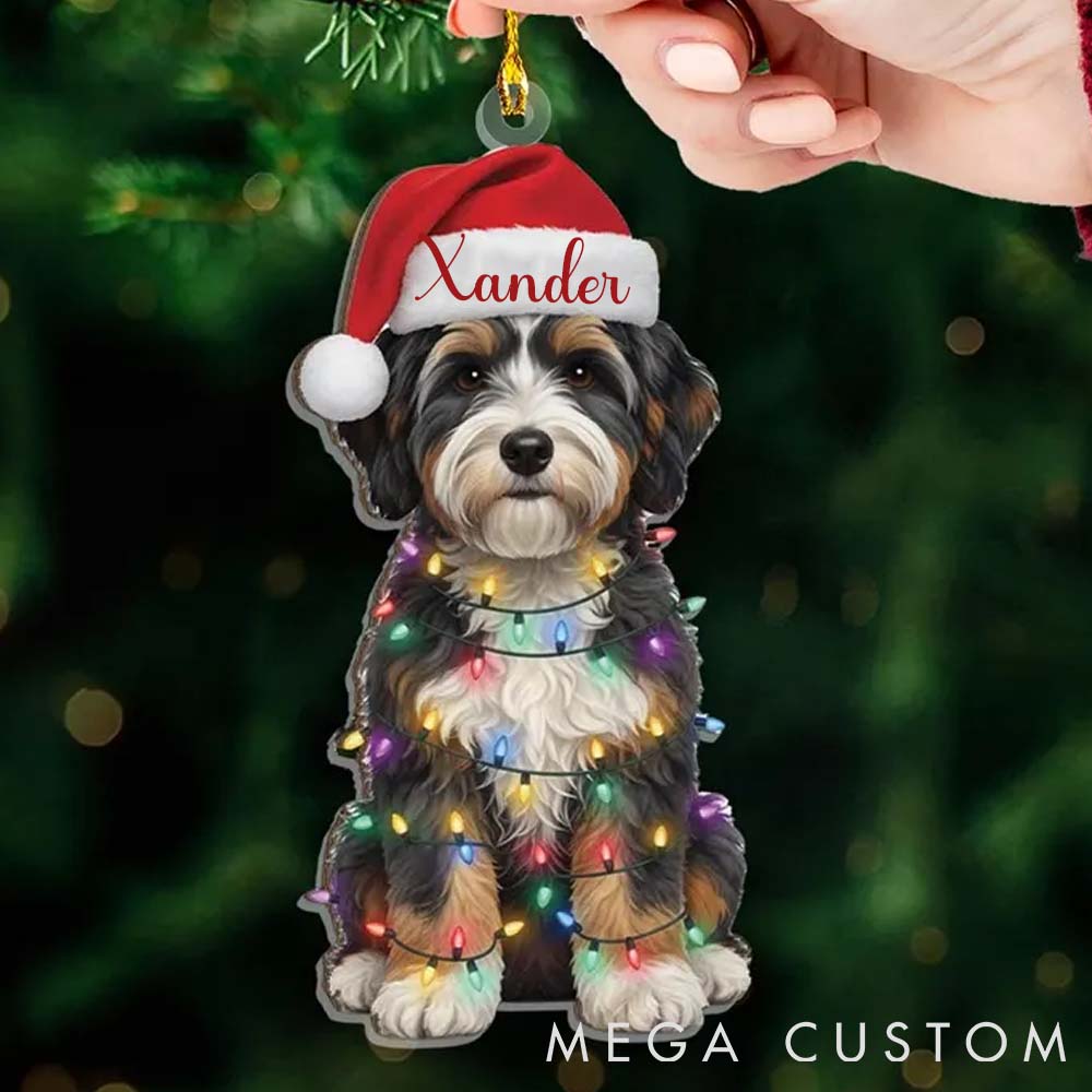Personalized Pet Lover Pet Name Decoration Christmas Ornament