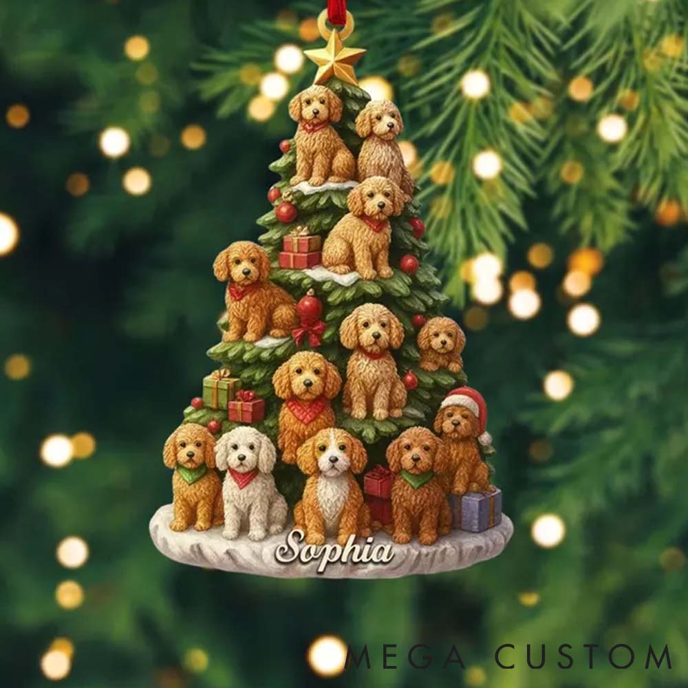 Personalized Pet Lover Custom Pet Photo Trees Christmas Ornament