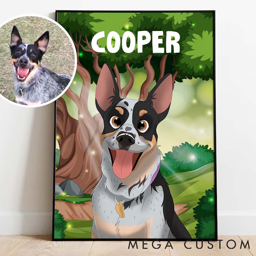 Personalized Pet Lover Custom Funny Cartoon Pet Portrait