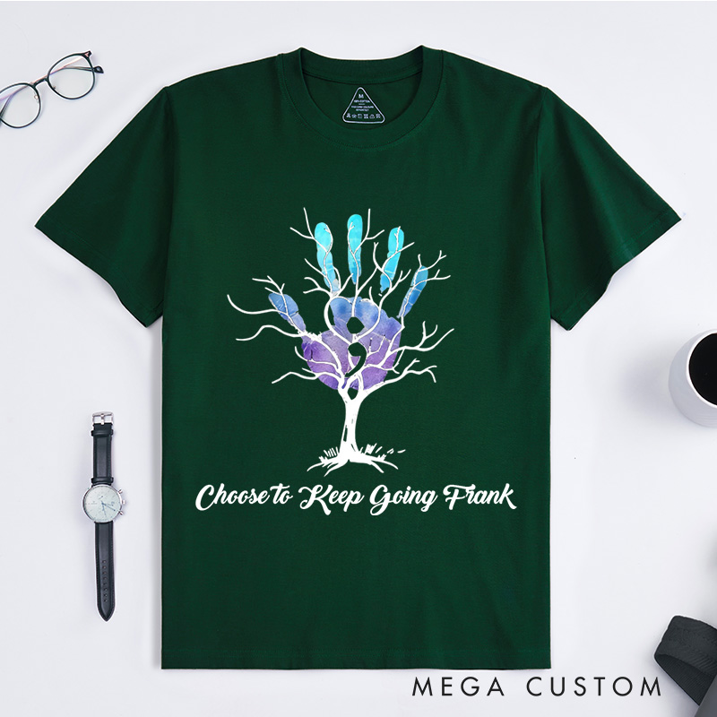 Personalized Your Story Isn't Done Yet Semicolon T-Shirt Suicide Prevention Awareness Gift