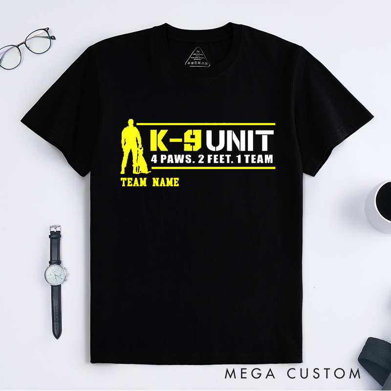 Personalized Police K9 Unit Team Design Gift for Police Officer T-Shirt